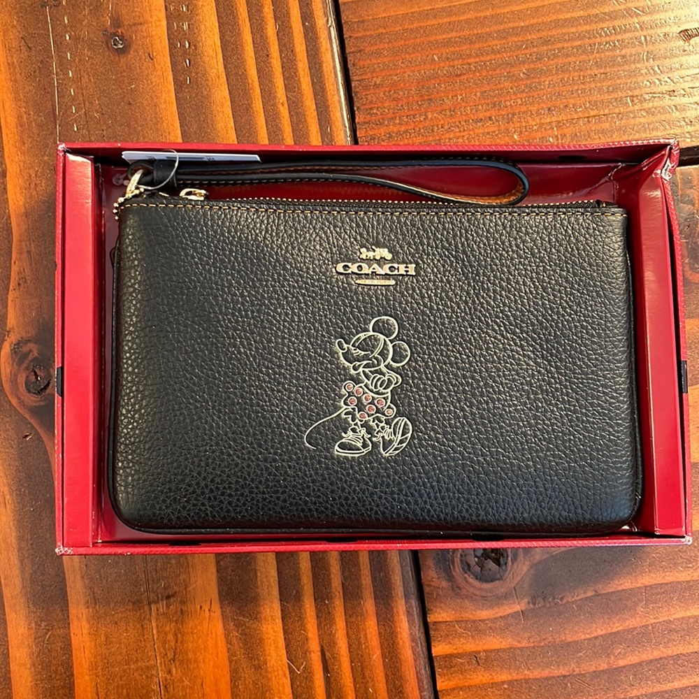 Disney x Coach Minnie Wristlet